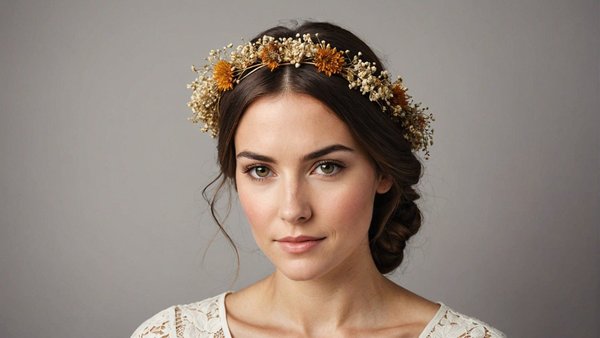 Découvrez l'élégance des serre-têtes fleur séchée pour toute occasion
