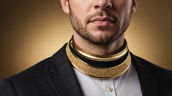 Colliers personnalisés pour homme en plaqué or à partir de 44€